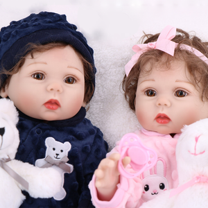 Muñeca <span class=keywords><strong>Reborn</strong></span> de Vinilo Lifereborn de 43 cm, Bebé Realista Hecho a Mano con Trasplante de Cabello, Bebé de Silicona, Regalo para el Día de San Valentín - Product Image 2