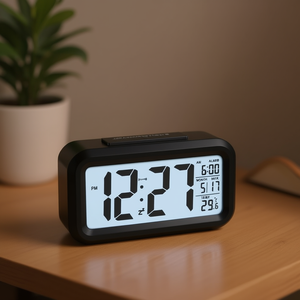 Sveglia JUSTAMINUTE Multifunzione con snooze Black JD9519N - Product Image 3