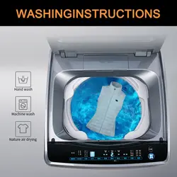 Veste électrique en coton pour hommes et femmes Chauffage intégral du corps Équipement thermique intelligent pour la fièvre Chaleur Charge Veste fonctionnelle - Product Image 5