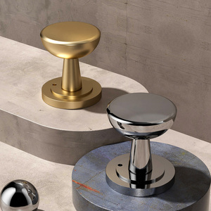 Nhà Máy Bán buôn hiện đại tối giản Brass cửa xử lý căn hộ phòng tắm riêng tư Khóa cửa gỗ phần cứng dễ dàng cài đặt - Product Image 2