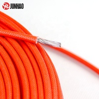 Kostenlose Probe 4 mm2 Silikon kautschuk Fiberglas geflochtener Draht, 200C Hochtemperatur-Stromkabel Weiß Rot