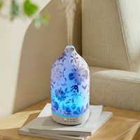 Produit tendance 2026 Diffuseur d'aromathérapie en céramique blanche 100 ml Diffuseur en céramique décoratif et résistant à la chaleur pour SPA/Bien-être