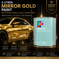 Pintura Automotriz de Alta Calidad, 5 Litros, Color Oro Perla Espejo, Pintura para Repintado Automotriz, Alto Brillo, Proveedor Mayorista de Fábrica OEM ODM