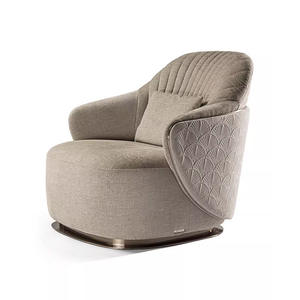 Sillón <span class=keywords><strong>Individual</strong></span> de Madera de Diseño Italiano de Lujo, Sillón Reclinable <span class=keywords><strong>Individual</strong></span> para Dormitorio, Sillón Moderno con Respaldo Alto para Relajarse - Product Image 6