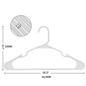 Black and White Polygon Plastic Dry Wet Dual-purpose Non-Slip Space-Saving Hook Type Clothes Hanger <b>Storage</b> for <b>Bathroom</b> Store - Product Image 3