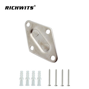 ตะขอแขวนประตูสแตนเลส RICHWITS รูปทรงเพชร 304 316 แผ่นตาไก่สำหรับงานทางทะเล ผิวขัดเงา - Product Image 5