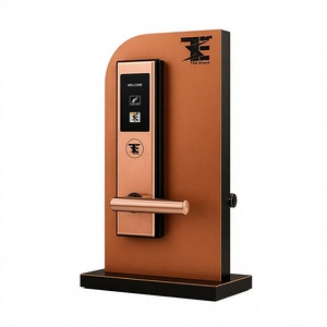 Serrure de porte intelligente en acier inoxydable Rose Gold TES 705SSB avec RFID et accès par clé mobile pour portes en bois - Product Image 6