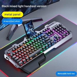 Ensemble <span class=keywords><strong>clavier</strong></span> et <span class=keywords><strong>souris</strong></span> à membrane GX80 <span class=keywords><strong>Casque</strong></span> d'écoute Ensemble de trois pièces <span class=keywords><strong>Clavier</strong></span> de jeu électronique de bureau filaire <span class=keywords><strong>Clavier</strong></span> mécanique - Product Image 6