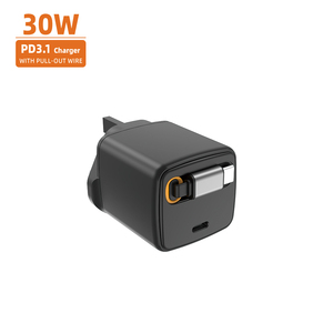 <span class=keywords><strong>Chargeur</strong></span> GaN 30W avec câble rétractable <span class=keywords><strong>Chargeur</strong></span> rapide pour iPhone <span class=keywords><strong>Xiaomi</strong></span> Samsung <span class=keywords><strong>Chargeur</strong></span> de téléphone universel de voyage - Product Image 5