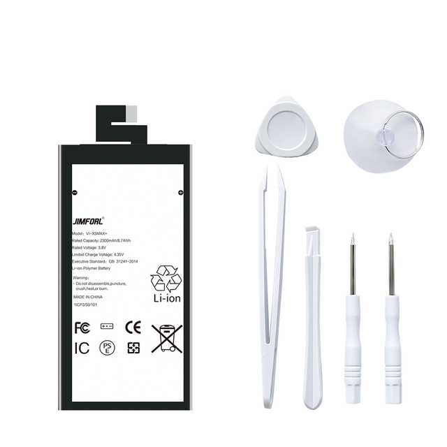Original Jimforl 2000mAh A-grade Polymer 3.85V Rechargeable Replacement Battery Vivo X5 Max Factory Price Mobile Phone Stock