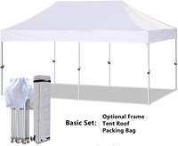 Tente promotionnelle pour salon professionnel 10x20 pieds, portable, imperméable, durable, pliable, gazebo pop-up, auvent publicitaire