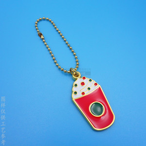 Porte-clés personnalisé en métal, poupée de Noël en forme de pain d'épices, plaqué or, en alliage de zinc, design de dessin animé, cadeau, accessoire de bijouterie - Product Image 4