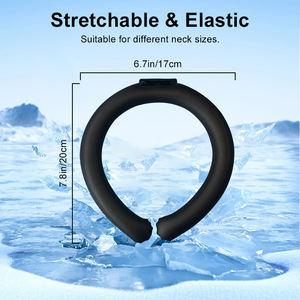 World-Bio Portable PCM Ice Neck Ring Cube de refroidissement personnel pour les sports d'intérieur/d'extérieur Pêche Randonnée Cyclisme Hot & Cold Pack - Product Image 3