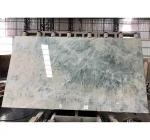 채석장 파란 얼음 오닉스 대리석 큰 석판 24x24 지면 도와 공장 가격 Yunfu 돌