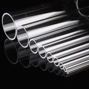 Round Transparent Quartz Glass Tube UV Quartz Tube Sleeve Processing Quartz Tube