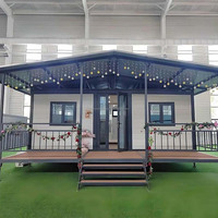 Maison extensible à double aile de 40 pieds, villa préfabriquée en conteneur pour usage résidentiel moderne