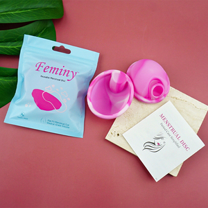 Copa Menstrual Reutilizable con Anillo Personalizado, Aprobada por CE ISO13485, Disco Menstrual para Mujer - Product Image 1