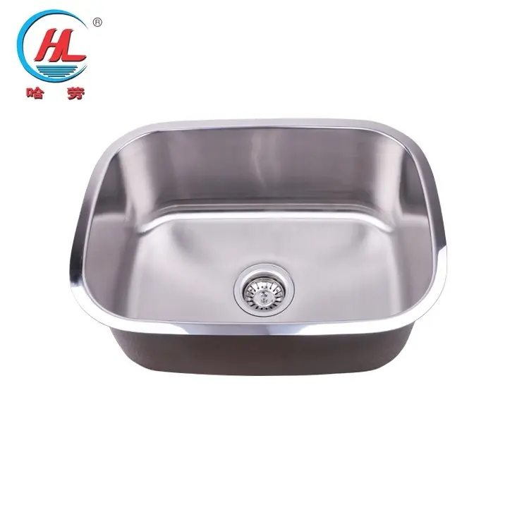 Hot Sale Single Rectangular Sink Bowl Kitchen 304 Stainless Steel Basin