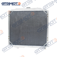 GTGMOTO Radiador de aluminio de 3 filas para 2002-2004 Hummer H1 6.5L V8 Motor Diesel Nuevo
