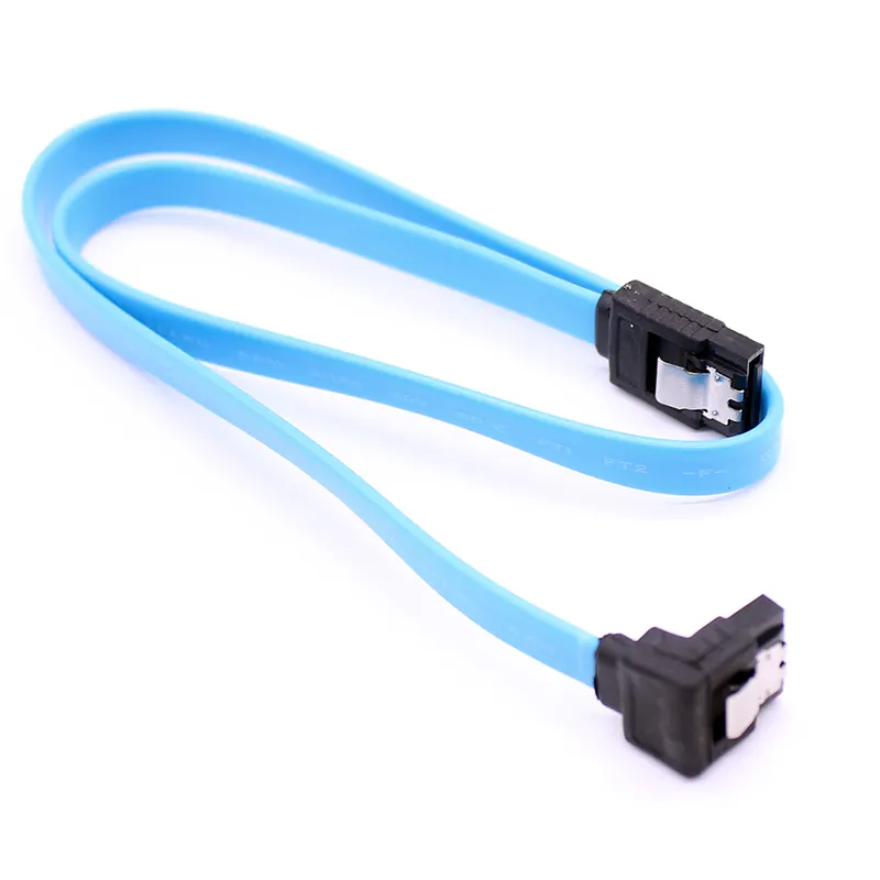 Hohe Geschwindigkeit 50cm 6Gbps 50CM SATA 3,0 Kabel 6 GB/s SATA III 3 Kabel Flache Daten Kabel winkel kabel sata für HDD SSD