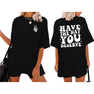 Camiseta de Invierno Casual de Manga Corta para Mujer, 100% Algodón, Diseño Divertido de Esqueleto con Estampado Inflado - Product Image 1