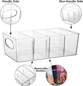 <b>Plastic</b> Eco-Friendly PET Injection Molded Modern Food Storage Containers Multi-functional Kitchen Refrigerator Organizer - Product Image 4