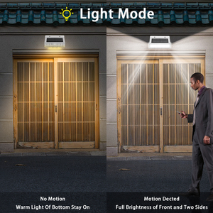 جدار جبل الشمسية جديد ليد فائق السطوع الرجعية حديقة مقاومة للماء IP65 جسم الإنسان التعريفي ضوء الجدار الشمسي - Product Image 4