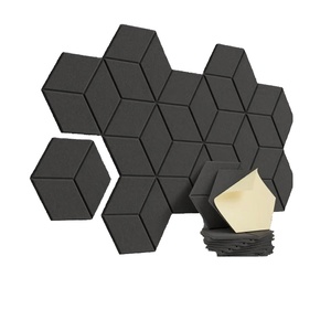 Paneles Acústicos Hexagonales Modernos de Fibra de Poliéster Impermeables con 90% de Reducción de Ruido para Uso Escolar, Garantía de 5+ Años - Product Image 1