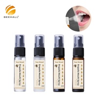 BEEHALL Rafraîchit l'haleine, apaise les maux de gorge, maintient l'hygiène buccale, spray à la propolis d'abeille sans alcool