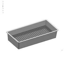 Diy Hydroponic Micro Green Growing Tray plastic mesh bottom plastic tray plate for farm garden pastures