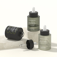 Flacon compte-gouttes en verre vide de 30 ml pour sérum, contenant de luxe pour soins de la peau, idéal pour l'emballage d'essences exfoliantes AHA BHA - Vente en gros