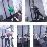Accessoire multifonctionnel en acier pour machine Smith, pour squats, développés couchés, fly, tractions hautes, tractions basses, rameurs et kickbacks