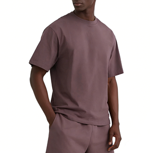 T-shirt surdimensionné en coton 100% de haute qualité, impression personnalisée, t-shirt lourd uni, t-shirt pour homme - Product Image 2