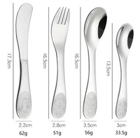 Cubiertos mignon 304 en acier inoxydable bébé cuillère fourchette enfants couverts ensemble pour enfants