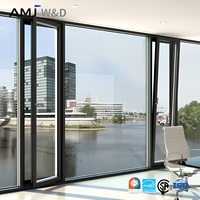 Fenêtres à battants et à bascule Energy Star, double vitrage, système à rupture de pont thermique, fenêtres à châssis en aluminium pour maison