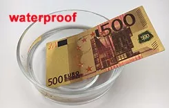 Free Shipping 5 10 20 50 100 200 500 1000 Euro Plastic Gold Plated Banknote - Product Image 5
