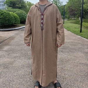Djellabas marocaines à capuche en mélange de polyester et de laine de luxe, chaudes et élégantes pour l'hiver, occasions spéciales Ramadan Eid - Product Image 6