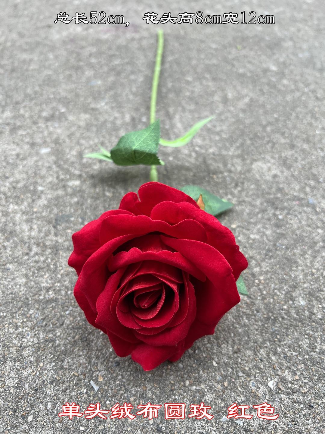 Flanelle tête simple rose ronde