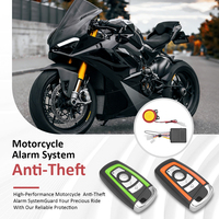 BT Motorrad-Alarmsystem Diebstahlsicherung mit Fernbedienung Zwei Fernbedienungen Vibrationssensor-Alarm für Motorräder