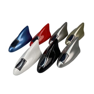 Antena de aleta de tiburón para coche de energía Solar, antenas de señal de Radio automática, antenas de techo, luz de advertencia de seguridad de conducción, luz LED Universal - Product Image 1