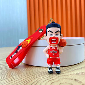Llavero de dibujos animados de baloncesto Slam Dunk Master japonés, de aleación y PVC, ligero, con mosquetón, colgante para coche/escuela - Product Image 4