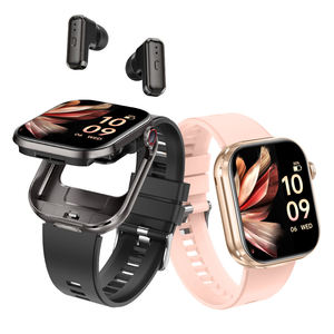 Smartwatch T99 <span class=keywords><strong>2</strong></span>.02 Pollici con Auricolari Wireless TWS, Impermeabile IP67, Quadrante Quadrato, Cardiofrequenzimetro, Lettore Musicale, Orologio Sportivo con Auricolari <span class=keywords><strong>2</strong></span> in <span class=keywords><strong>1</strong></span> - Product Image 1