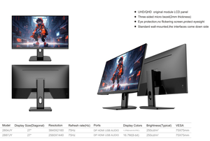 27/32&quot; High Refresh Rate 2K/4K <strong>Resolution</strong> Gaming <strong>Monitor</strong> with 165Hz Wide Screen Feature for <strong>Computer</strong> Use - Product Image 3