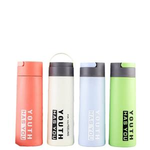 Hit style double couche en plastique verre tasse jeunesse mode verre tasse à eau en plein air portable pratique tasse plancher pousser petit cadeau advertis - Product Image 5