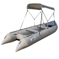 Goethe — bateau gonflable GTK370, PVC/Hypalon, radeau de pêche pour 2 personnes avec siège en aluminium