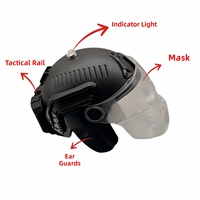 Ensemble d'entraînement au jeu CS en direct, avec un casque tactique extérieur X2