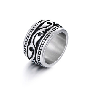 Ingrosso nuovi <span class=keywords><strong>anelli</strong></span> Vintage Cool da uomo con nodo celtico Totem Pattern CNC incisi <span class=keywords><strong>signori</strong></span> <span class=keywords><strong>anelli</strong></span> Punk in acciaio inossidabile - Product Image 6