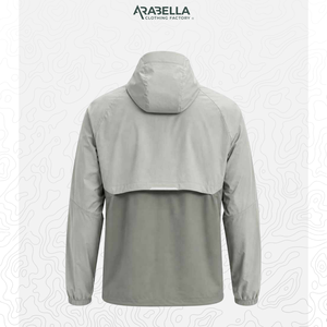 Giacca Tattica da Trail Running Arabella 2027 per Uomo, Impermeabile, Leggera, in Tela, con Logo Personalizzato e Cappuccio - Product Image 3