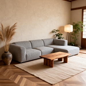 कसिंग कस्टम न्यूमलिस्ट विला असलवाला कपड़े कोने सोफे बिस्तर सेट स्पंज अनुकूल एल-आकार परिवर्तनीय - Product Image 1