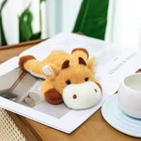 Peluche de vache des Highlands allongée et moelleuse, jouet en peluche pour enfants, cadeau